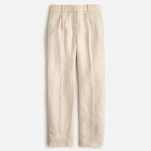 NWT Pleated linen-cupro trouser